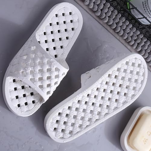 Shower Shoes for Adult Comfortable and Soft Slippers Quick Dry Non-Slip with Drain Holes for Bathroom Pool Beach Memory Foam Cushion Slippers for Men Women4