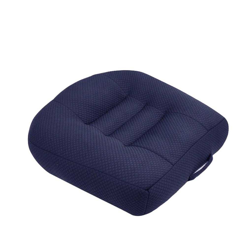 KLDDZQ Adult Car Seat Booster Cushion for Height Car Memory Foam Heightening Front Seat Cushion for Short People Driving for Office, Home, Angle Lift Seat Cushions,Blue,40 * 40 * 12cm
