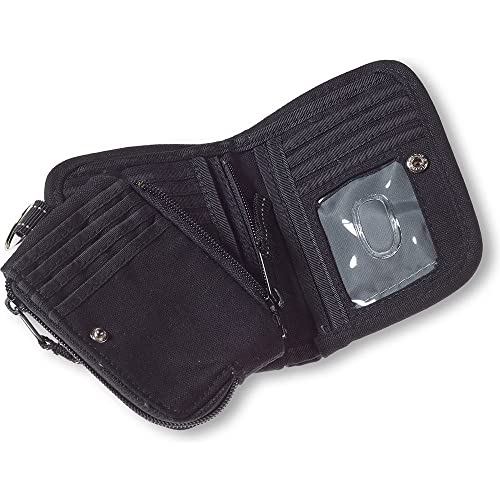 Kavu Zippy Wallet Bi Fold Zip Clutch Removable Coin Pouch - Black #TOP2