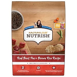 Nutrish Rachael Ray Premium Natural Dry Dog Food with Added Vitamins, Minerals & Taurine, Real Beef, Pea, & Brown Rice Recipe, 6 Pounds (Packaging May Vary)