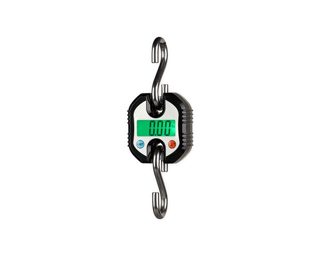 Klau Portable Mini Crane Scale 150 kg / 300 lb Heavy Duty Digital Hanging Scales LCD Display with Backlight for Home Farm Hunting Outdoor Black