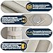 AJAZZ 100% Blackout Accordion Door Curtains Magnetic Door Curtain Blackout Curtains for Bedroom, Doorway Curtain Sets Included Tracks (1Panel, 43W x 79 L, Cream White)