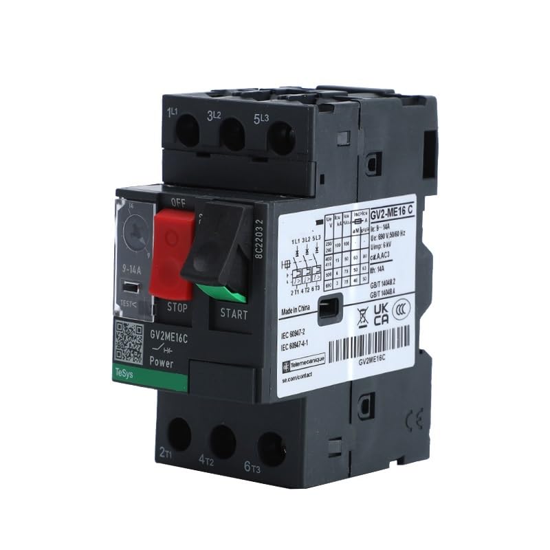 Protección del motor GV2ME05C con disyuntor magnetotérmico para talleres e industrias