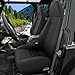 GIANT PANDA Neoprene Seat Covers for Jeep Wrangler TJ (1997-2002), Neoprene Waterproof Seat Covers, Foam Padded, Front & Rear Seat Covers(Black)