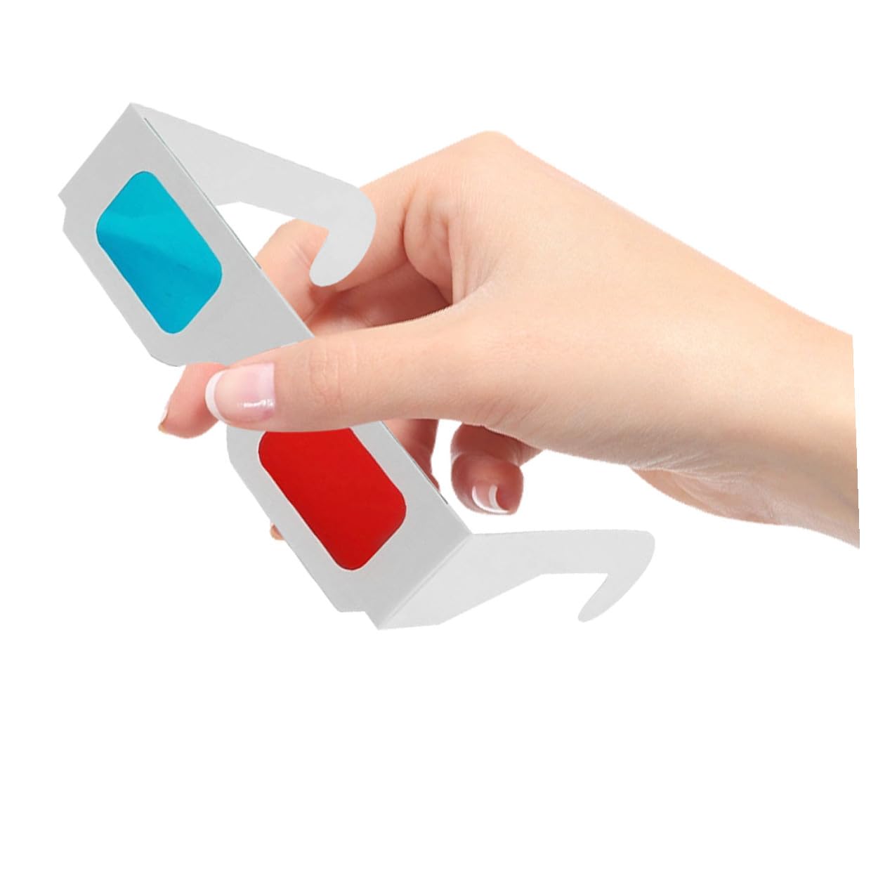 SHINEOFI 70 Piezas Gafas Anaglifo de Papel Gafas de Cartón Rojas y Azules para Películas y Fiestas Casa para Proyectores y Eventos
