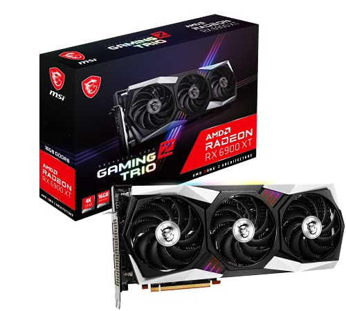 MSI Radeon RX 6900 XT GAMING Z TRIO 16G Scheda Video Gaming - 16GB GDDR6, 2425MHz, PCI Express 4, 256-bit, 3x DP v 1.4, HDMI 2.1 (Supporta 4K)