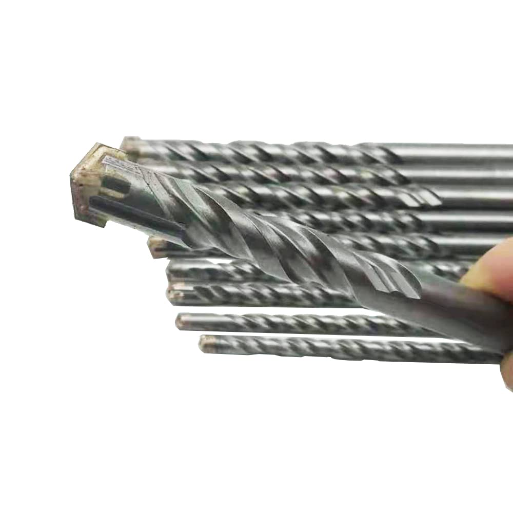 Juego de brocas de martillo SDS Plus, 7/8 Uds., taladro de piedra de acero 40Cr, cortador transversal, broca de hormigón, juego de brocas de sierra de 5-18mm(7pcs)