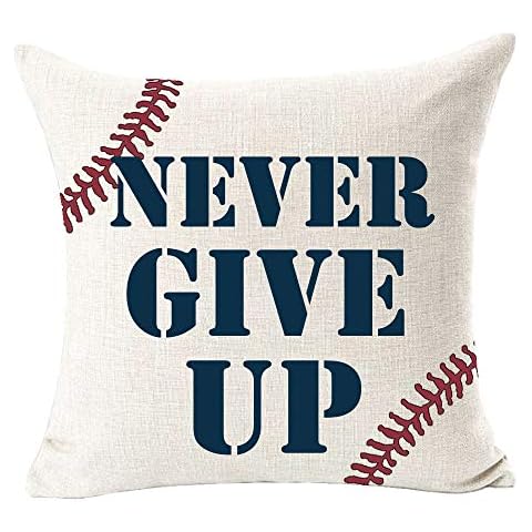 GAWEKIQE Best Gift Quote Tractors Trucks Toys Baseball Sport to My Grandson Square Cotton Linen Decorative Throw Pillow Cover Cushion Case for Outdoor Bed Sofa Couch Holiday 18"X18" inch (C) Cover