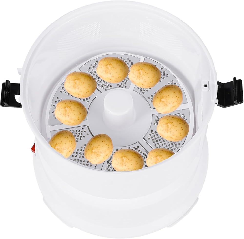 Macchina pelapatate elettrica Commerciale,pelapatate elettrica da 85 W, pelapatate Automatica,azionamento con Un Pulsante,pelapatate Automatico,Spinner da 2,2 libbre,pelapatate per Cucina