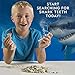 NATIONAL GEOGRAPHIC Shark Tooth Dig Kit, Excavate 3 Real Shark Fossils Including Sand Tiger, Otodus and Crow Shark - Great Science Gift for Marine Biology Enthusiasts of Any Age