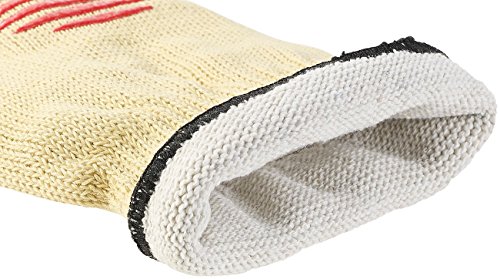 Foto von Rosenstein & Söhne Arbeitshandschuhe: 2er-Set Sicherheits-Handschuh, Hitze- & Schnittschutz, Antirutsch-Pads (Hitzehandschuh, Küchenhandschuh, Kettensäge)