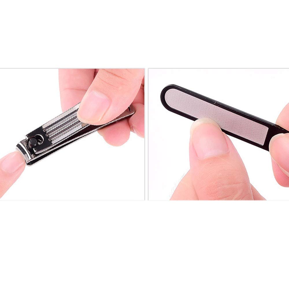 XIANGFAZJD Cortauñas Clippers de uñas para Adultos/Acero Inoxidable Clippers de uñas Negras de Acero Inoxidable de Acero Inoxidable de Acero Inoxidable Tijeras de Tijeras de Tijeras