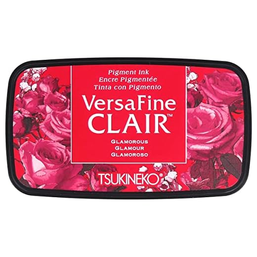 Tsukineko Glamorous Versafine Clair D'encrage, Matière Synthétique, Rouge, 5.6 X 9.7 X 2.3 cm
