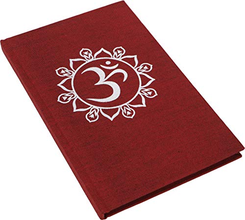 Guru-Shop Carnet de Notes, Agenda - OM Rouge, Rouge, 17x11x1 cm, Carnets de Notes Agendas Cover