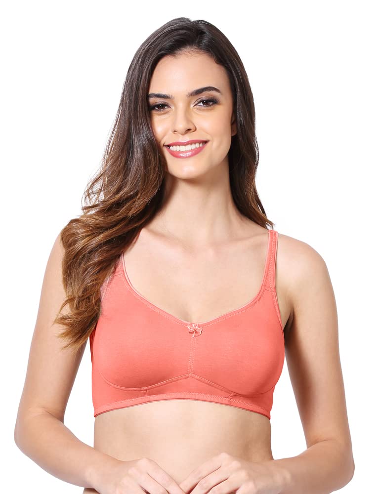 VSTARJustina Full Support Bra with Double Layered Cups, Moulded Cup Bra for Regular use, Side Shaper Panels for Bust Lift