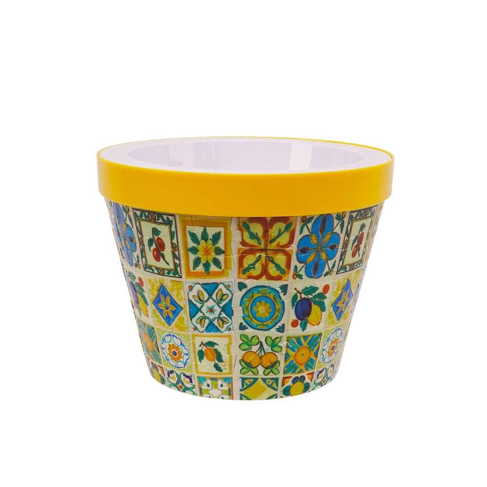 UDSKNV[KSL Flower Pot Vase 3D Puzzle DIY Decorative Flower Vase Planter Art for Indoor Plants Cactus Home Decoration A