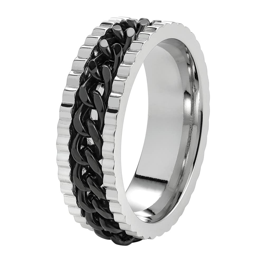 Zippo – Ketten Ring - Edelstahlring, mit Gliederkette, in verschiedenen Größen, in hochwertiger Geschenkbox