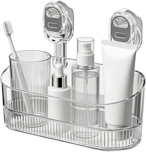 Multipurpose Wall-Mounted No-Drill Bathroom Shelf with Drainage |...