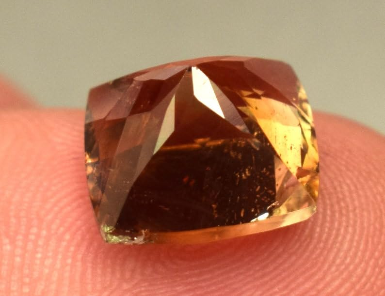 Topaze jaune naturelle émeraude, cadeau idéal pour fabriquer un pendentif - 6