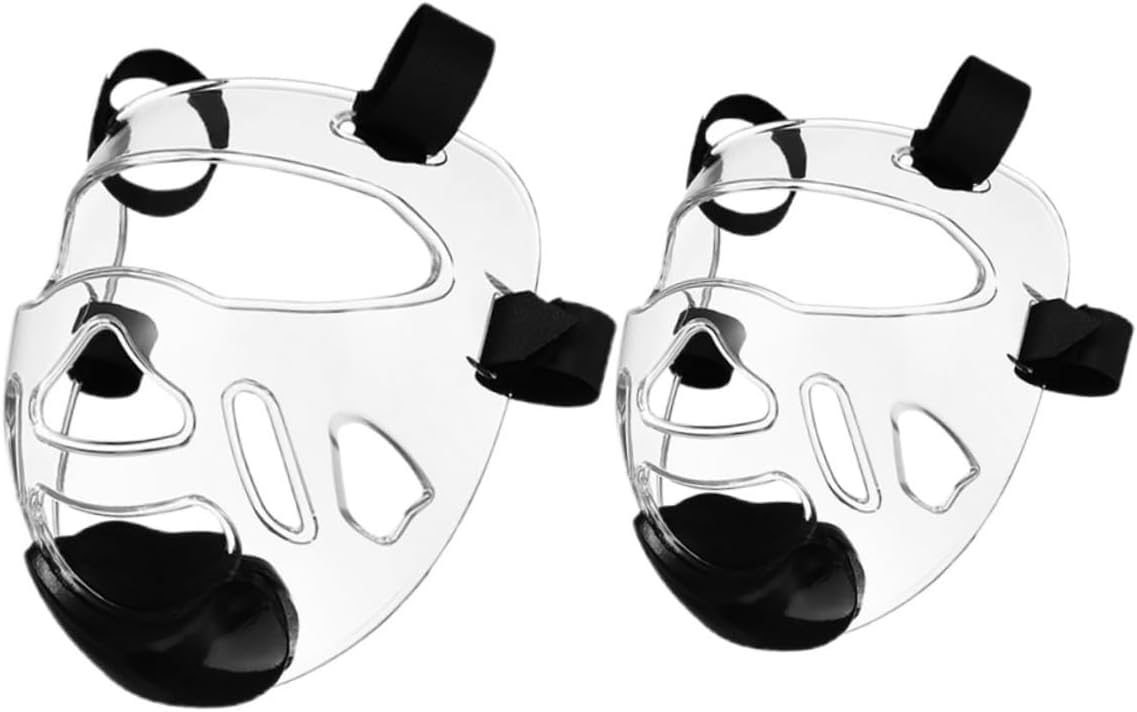 BESPORTBLE 2pcs Taekwondo Headgear: Detachable Face Guard for Kids Adults - Karate Kickboxing Protective Mask for Martial Arts Training Practicing