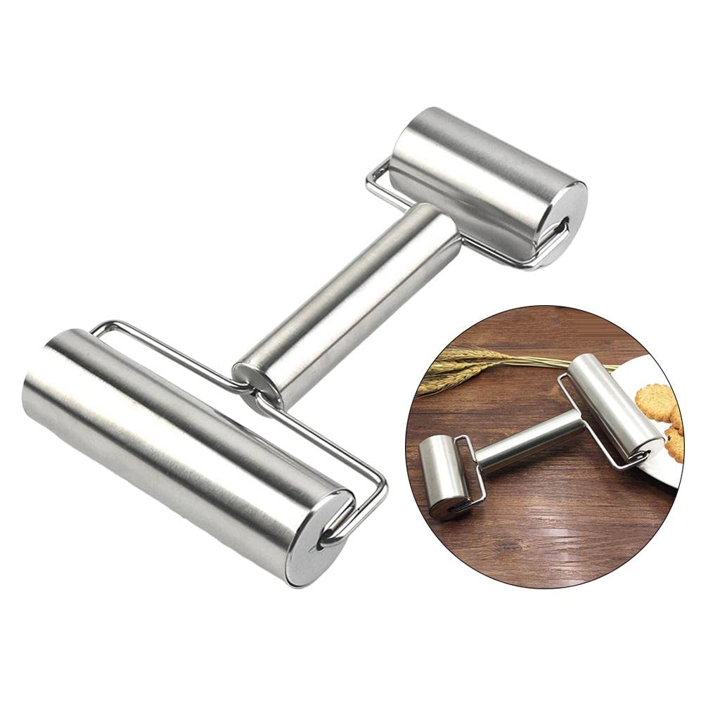 3 Rodillos de Acero Inoxidable de para Obtener Pasteles Perfectamente Lisos Y con Un Impecable.