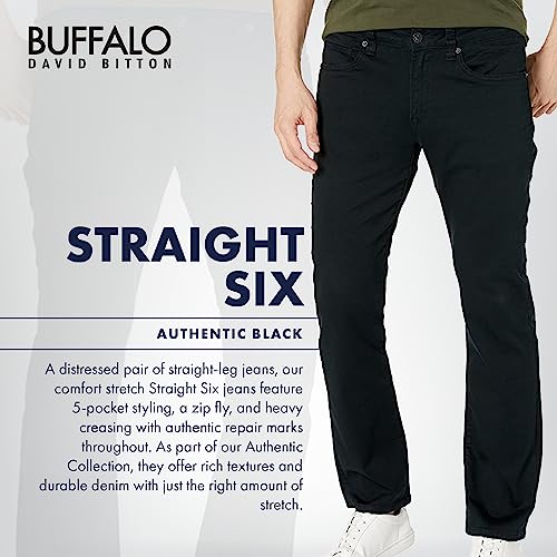 Image of Buffalo David Bitton Men's Six Slim Straight Leg Jean in Kiuri