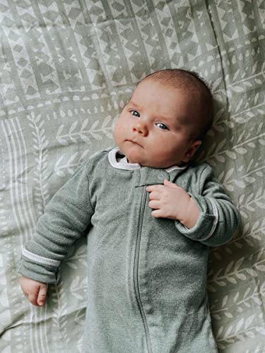 Image of Mini Wander Swaddles for Newborns Muslin Swaddle Blankets - Breathable Soft Gender Neutral Receiving Blanket Baby Essentials | 47 x 47 Cotton - (Tapestry (Green Spruce)