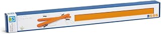 BS Toys Holzlaufski - Gleichgewichtstraining für Kinder & Erwachsene - Holzski-Set zum koordinierten Laufen - Indoor & Outdoor Spaß - Ab 3 Jahren - Braun