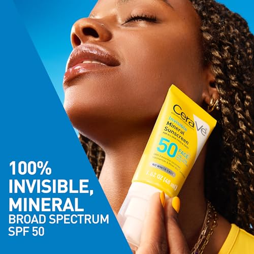 image for CeraVe Invisible Mineral Sunscreen SPF 50, Face Sunscreen for Sensitiv