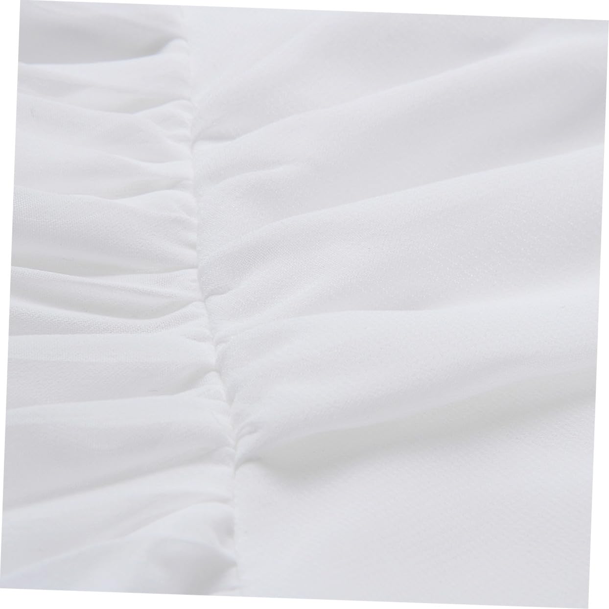 LIFKOME Vestito Donna per Calda Senza Spalline Scollo a V, Bianco, in Poliestere Traspirante, Raffinato per Festa e Impiego Quotidiano, Taglia XL