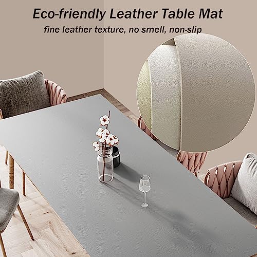 Nappe de table rectangulaire imperméable PVC antitaches vert clair - 8