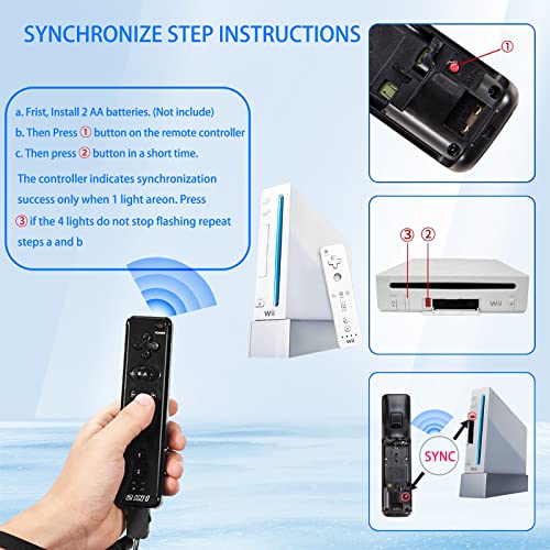 Modeslab Y-D002-185 X 4 Wii Remote, 4 Packs Wii Motion Plus Controller thumb #2