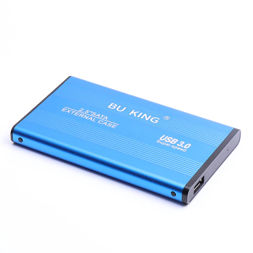 Mirco USB 3.0 Custodia per disco rigido Custodia esterna per disco rigido mobile 1T Custodia in lega di alluminio Scatola-blu