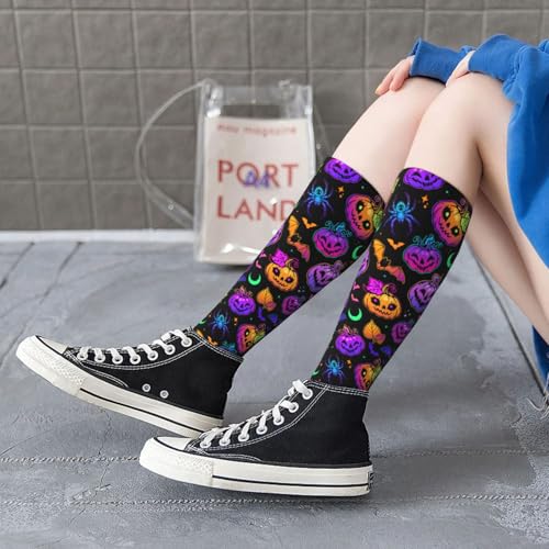 Image of Knee High Socks for Women Girls Fashion Women's Festival Stockings for Casual Running Work Travel