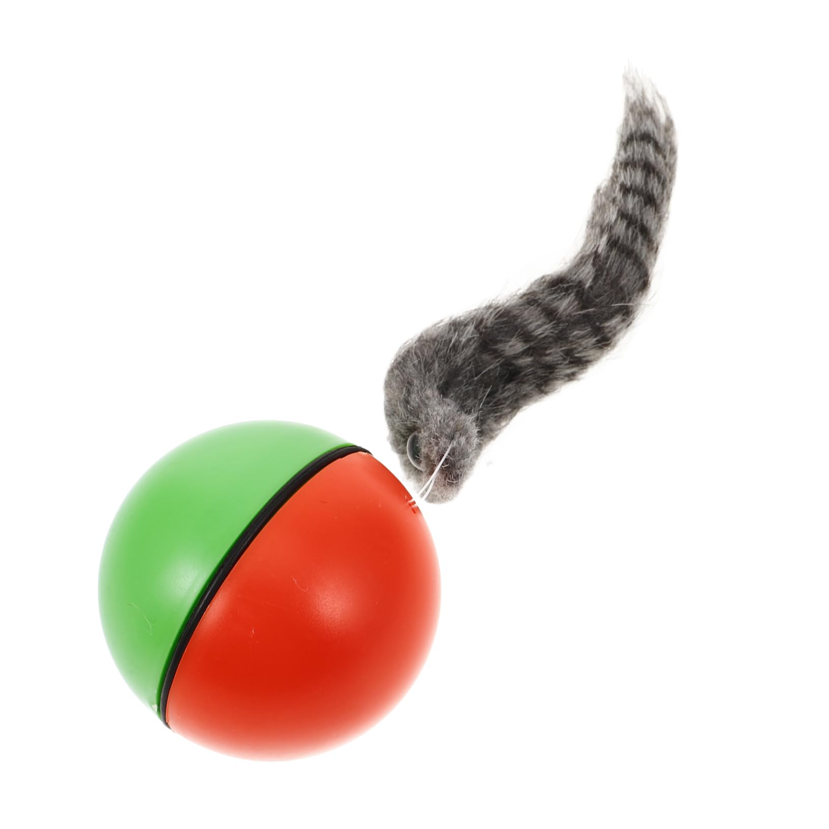 BELLIFFY Ball Electric Weasel Toy for Puppy Dog Cat, Lightweight Plastic Rolling Mouse Toy Motorized Movement, Batteries Not Included Random Color