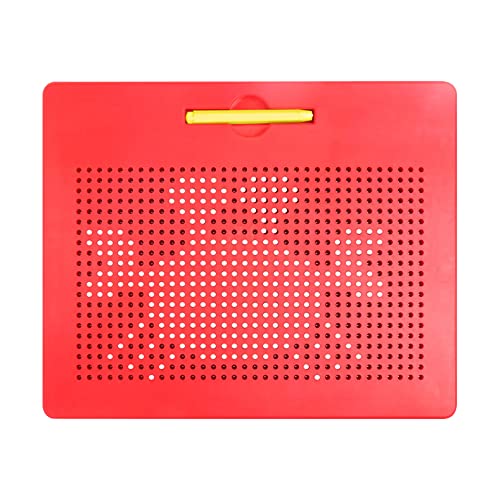 ALEENFOON Magnetisches Zeichenbrett für Kinder ab 3 Jahren, Reißbrett Magnetisch Schreibtafel Zeichentafel Zaubertafel Abwischbar Schreiben Pädagogisches Spielzeug (Groß, Rot)