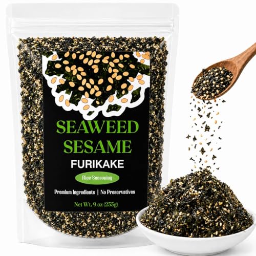 9oz Nori Komi Furikake Seasoning Rice Topping, Seaweed Sesame Miso Mix