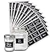 301 Chalkboard Spice Jar Labels - Stickers for Pantry Organization and Kitchen Storage - For Food Containers, Canisters, Labeling Jars, Canning and Spices
