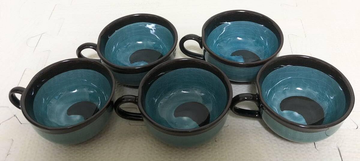Amazon.co.jp: 品 京の陶器 瀬戸 赤津焼 丸幸中島 師 しみず カップ 