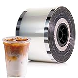 Cup Sealer Film, 1 Roll 3000pcs Bubble Tea Sealing Machine's Film PP Plastic and Paper Coffee & Bublble Tea Cups 90 mm (3.54'')-105mm(4.13'') for Boba Cup Sealer Machine
