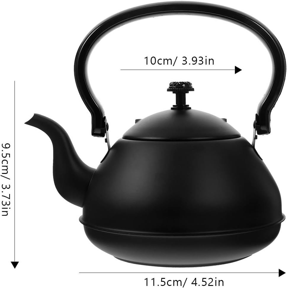 Stainless Steel Tea Pot - 50oz/1.5L Steeping Teapot with Infuser for Loose Leaf Tea, Coffee Water Kettle for Stovetop, for Home, Restaurant