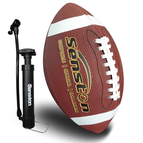 Senston Football Official Size 9/ Premium Composite Leather High School