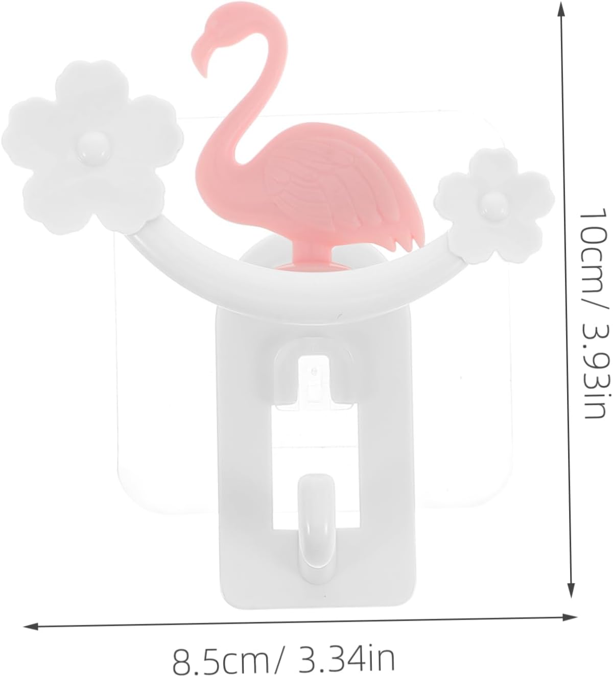 Self-Adhesive Heavy Duty Flamingo Hook Decorative Wall Hook for Bathroom Kitchen Door No Drilling Required Cute Animal Hanger Strong Stick