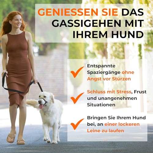 Canny Collar Hundehalfter – Anti-Zug Kopfgeschirr für Hunde | Stoppt Ziehen an der Leine sanft & effektiv | Trainingshilfe für entspannte Spaziergänge – Größe 2, Blau