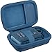 co2CREA Hard Carrying Case Replacement for JBL Go 4 Go3 Go 3 Eco Portable Speaker (Black Case + Inside Blue)