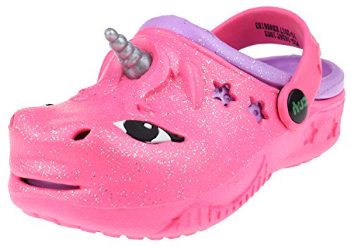 Capelli New York Toddler Girls Later Gator tie dye Injected EVA Clog with Contrast Sock