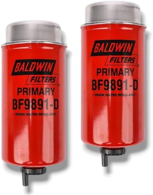 BF9891-D Primary Fuel/Water Separator fits John Deere (Pack of 2)