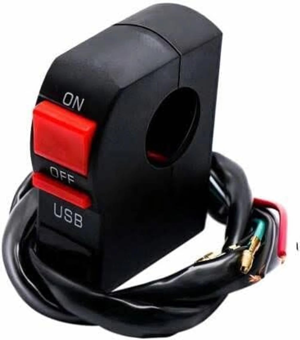 New Multi-Function Motorcycle USB,Handle Switch Assembly (1 Set) 2 A Bike Mobile Charger-image-33