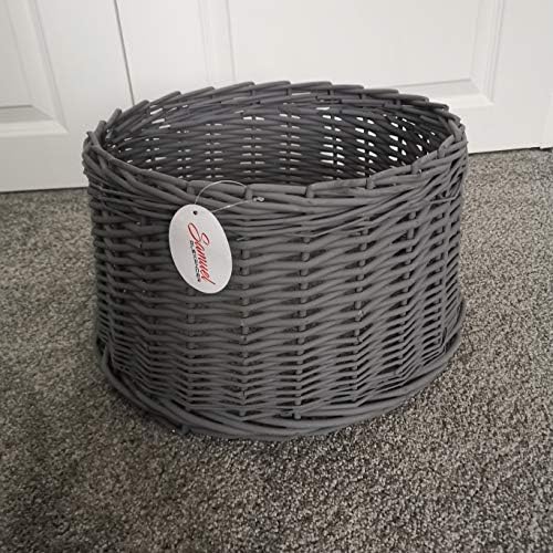 Samuel ALEXANDER Natural Wicker Christmas Tree Skirt Choice of 3 Sizes (Dark Grey, Small : 33cm c 20cm)