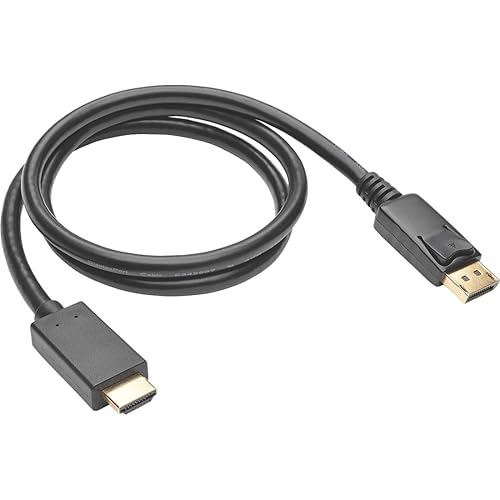 Miniatura 2 de TRIPP Lite Adaptador de cable DisplayPort a HDMI, DP a HDMI (MM), DP2HDMI, 1080P, 3 pies (P582-003), negro